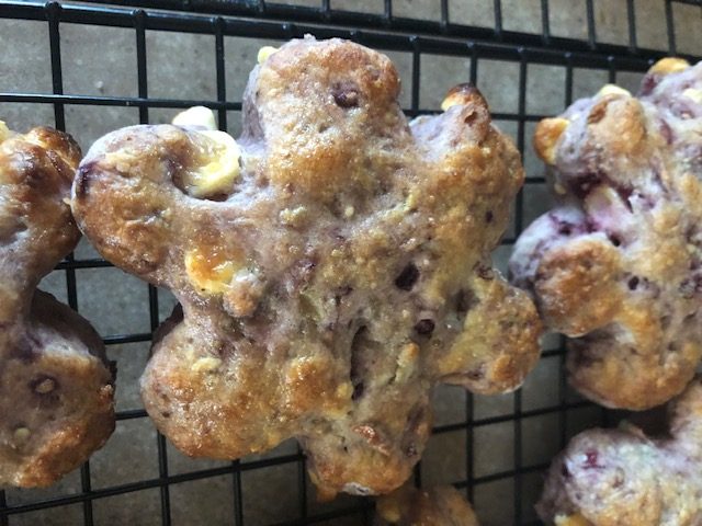 Blackberry White Chocolate Scone